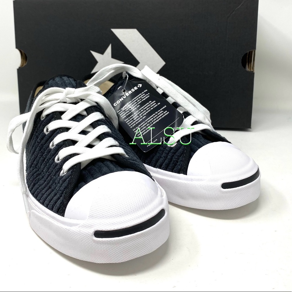 Converse Jack Purcell Low Velvet Black Casual Shoes Men's Sneakers Size 165139C - Picture 11 of 11